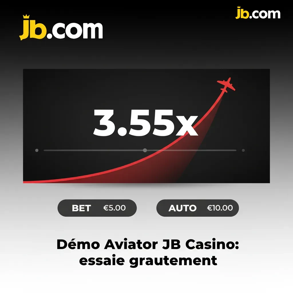 Aviator JB Casino: mode démo gratuit pour s’entraîner avec argent virtuel, apprendre cashout et multiplicateurs.