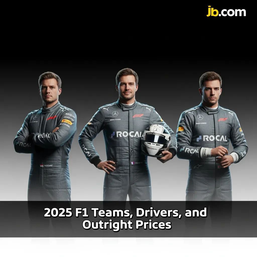 2025 F1 teams and driver lineups with live outright odds; Red Bull Verstappen/Perez Ferrari Leclerc/Hamilton some TBD seats