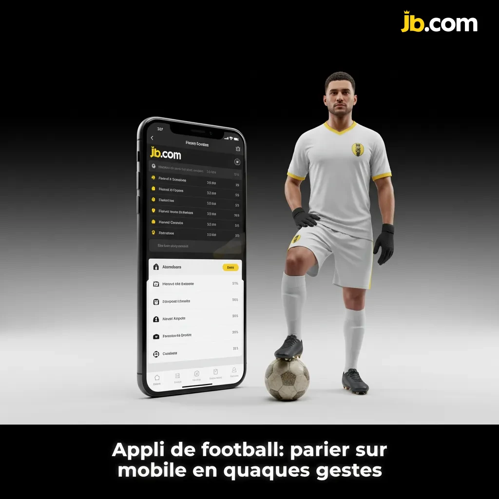 Appli JB Casino Sports sur smartphone et tablette: cotes de football, coupon de pari, alertes et suivi en direct.