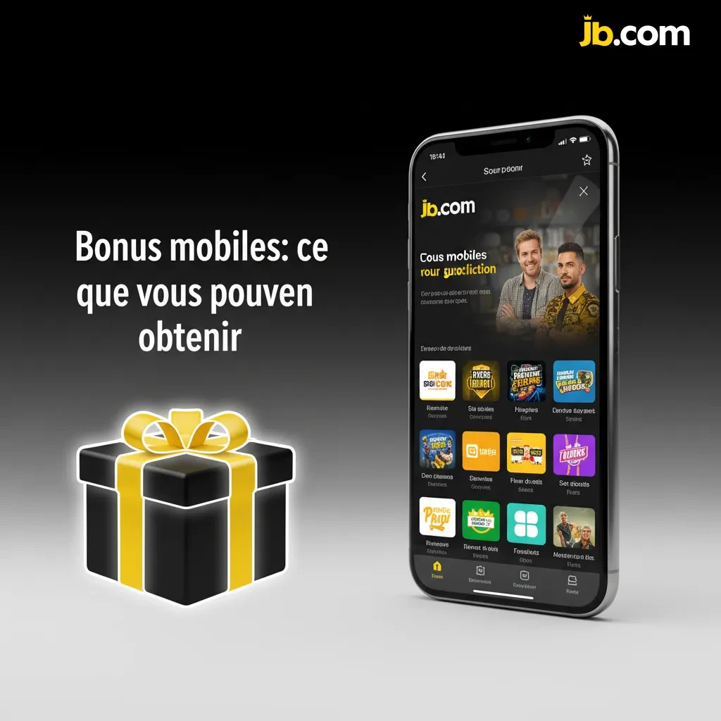 Écran de smartphone montrant bonus mobiles: 120% de bienvenue, tours et paris gratuits; activer dans l’app Promotions.