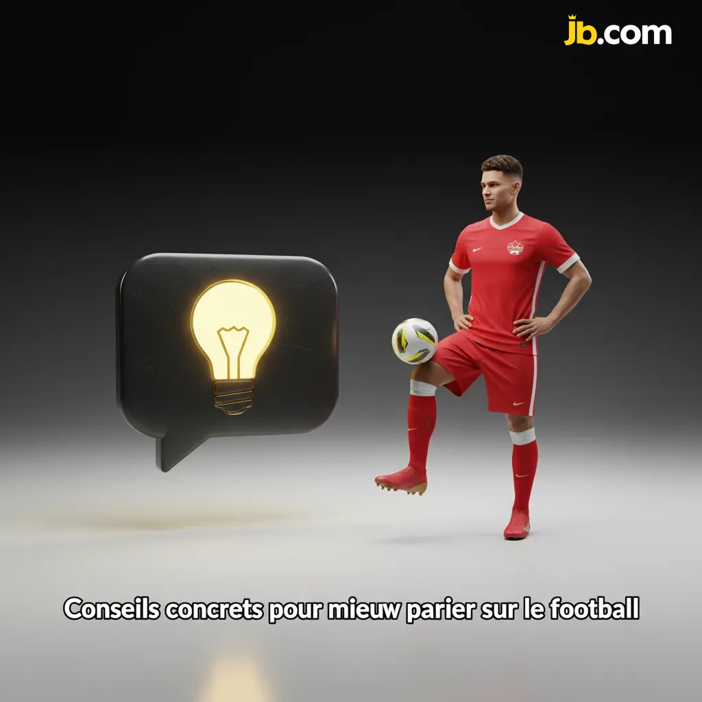 Infographie de conseils pour parier sur le football: forme, blessures, tactique, domicile/extérieur, bankroll, suivi.