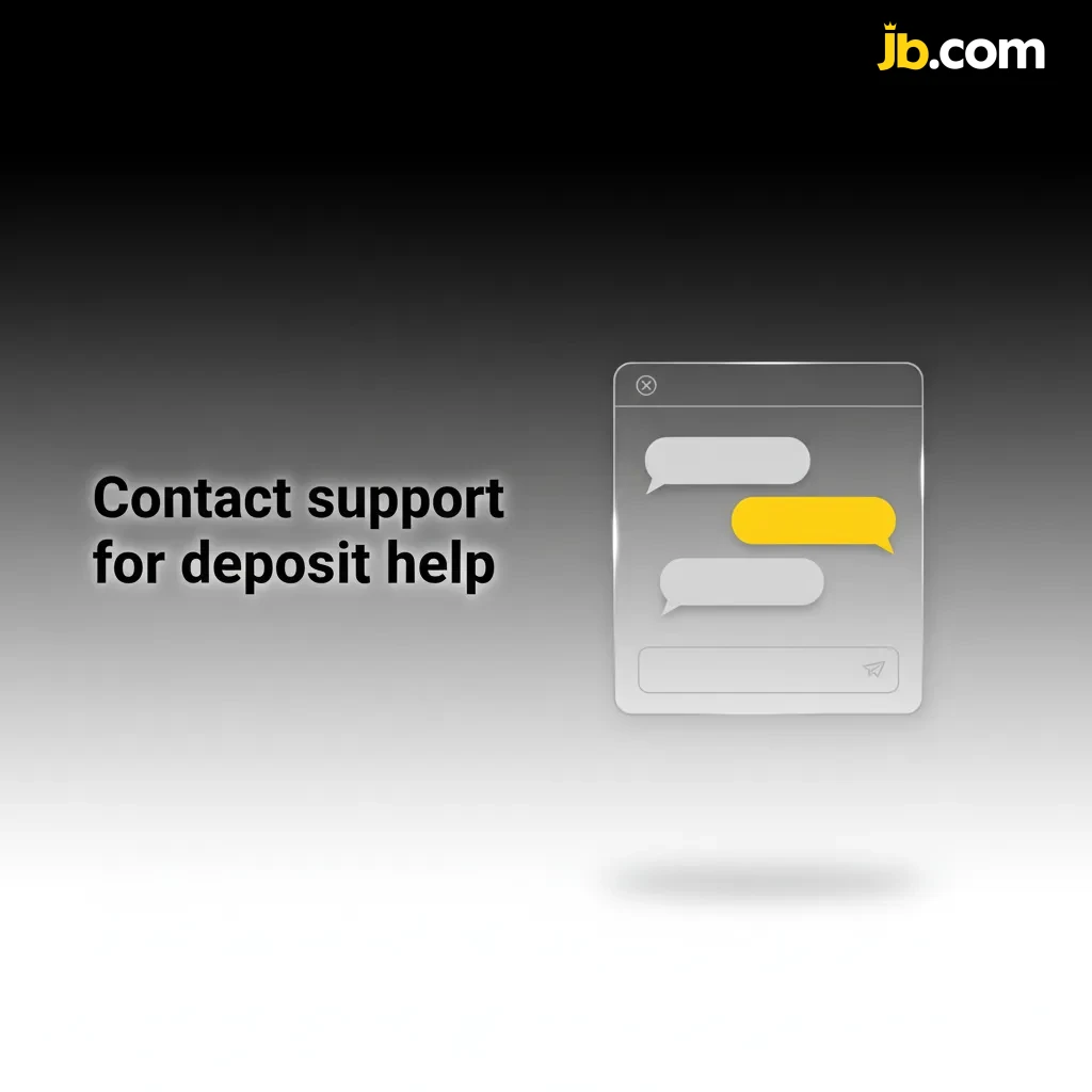 Contact support for deposit help: 24/7 live chat, support@jbcasino.com, Help Centre, Telegram.