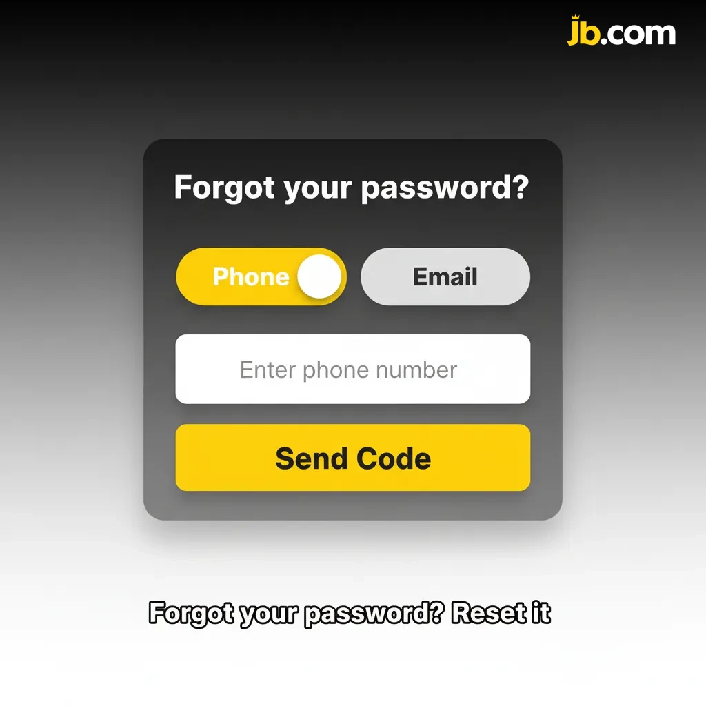 Password reset steps: open 'Forgot Password', choose email or SMS, verify with code/link, set new password, enable 2FA.