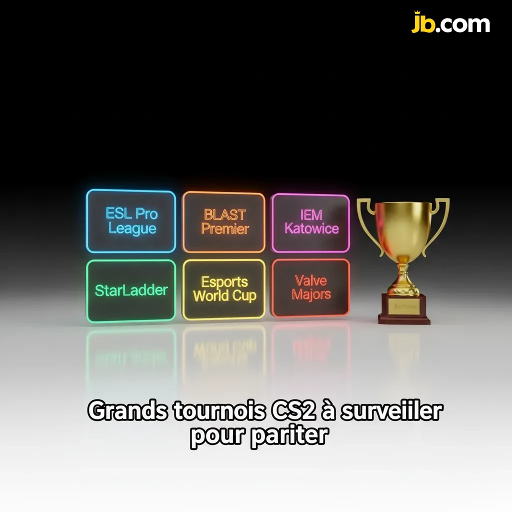 Aperçu des grands tournois CS2 à surveiller pour parier: Valve Majors, ESL Pro League, BLAST, IEM Katowice, EWC, StarLadder.