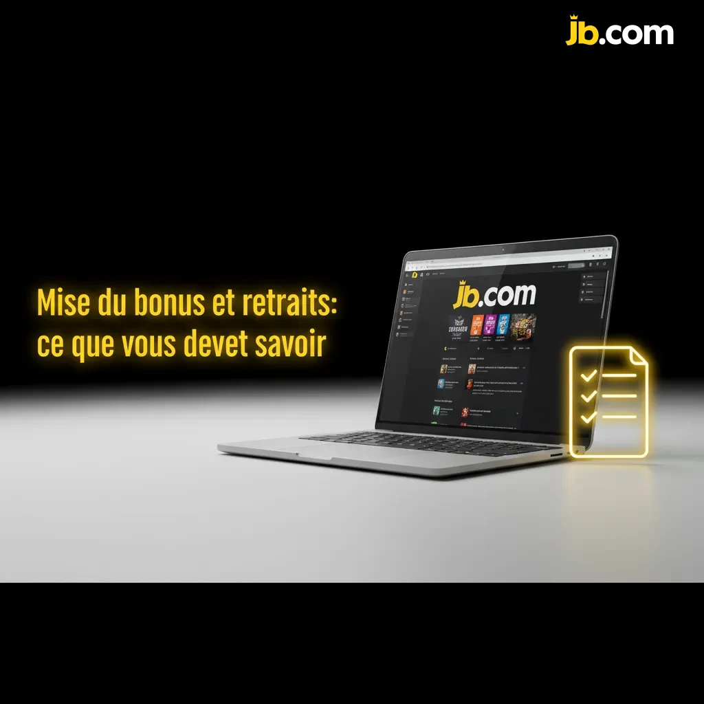 Infographie JB Casino: règles de mise du bonus et retraits—solde réel/bonus, pondération jeux, mises max, délais, exclusions.