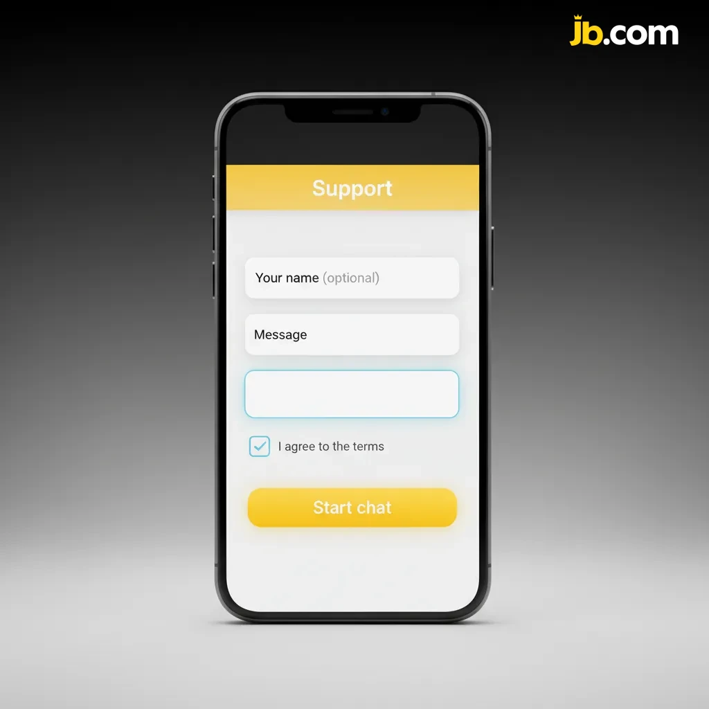 Écran iOS de connexion JB Casino avec champs courriel/mot de passe et option Face ID/Touch ID.