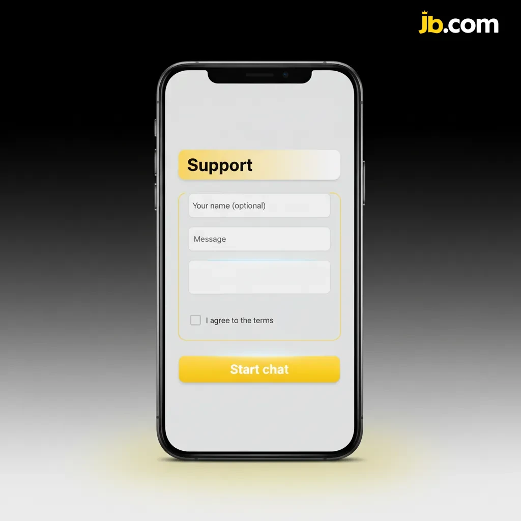 iPhone display shows JB Casino login with email/phone and password fields, optional Face ID or Touch ID for quick access.