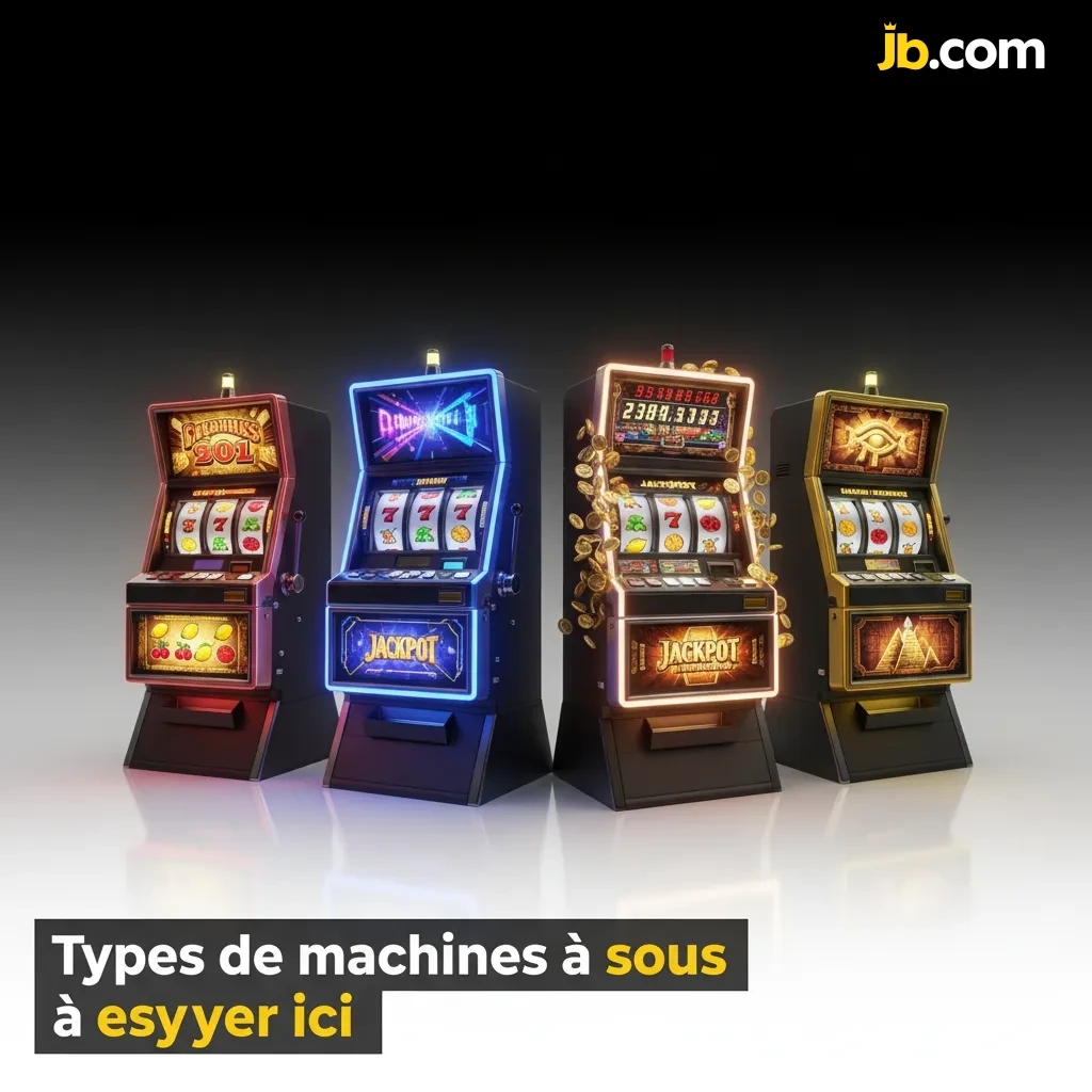Aperçu des types de machines à sous: 3 rouleaux, vidéo 5 rouleaux, Megaways, jackpots progressifs, cluster, Hold & Win.