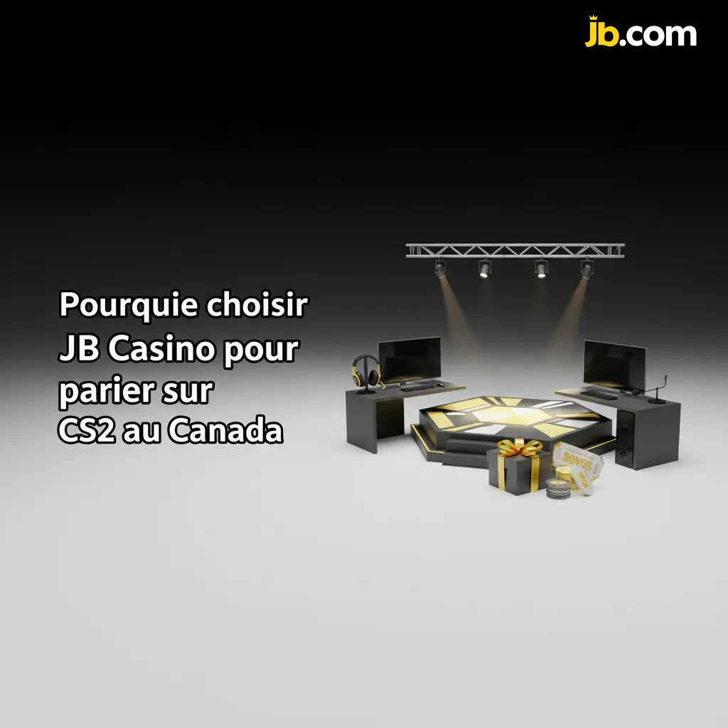 Image JB Casino Canada: paris CS2, bonus 120 % + 20 FB/400 FS, Interac/Visa, app mobile, support 24/7 FR/EN.